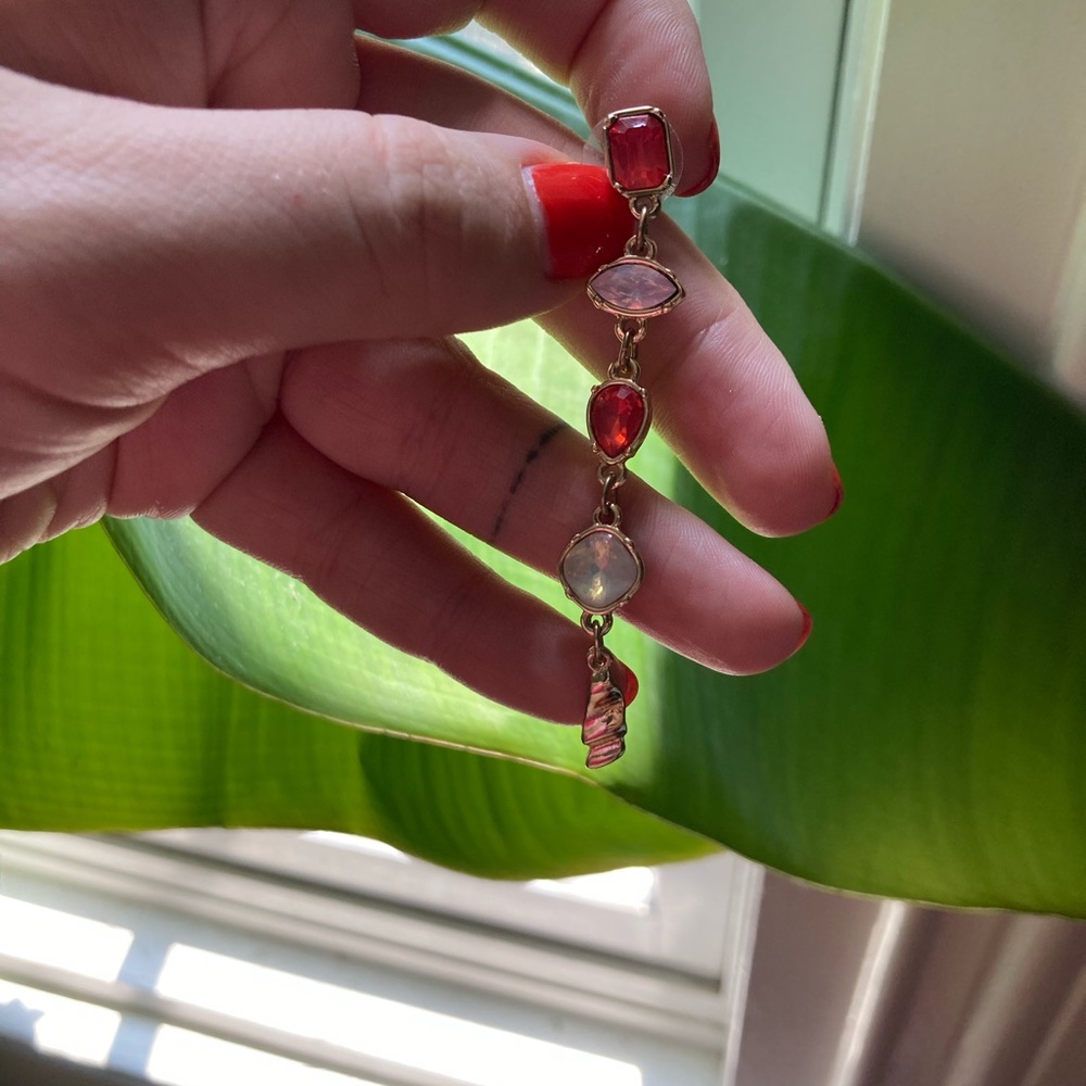 Colorful dangle earrings